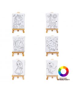 Lienzo mini con caballete