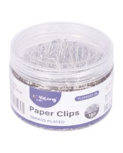 Clips metálicos plateados