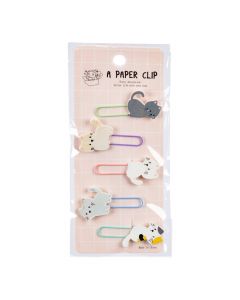 Clips metálicos figura gato