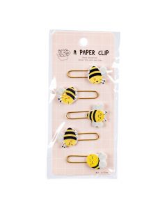 Clip metálico diseño abeja