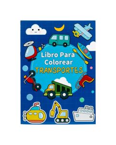 Libro para colorear transportes
