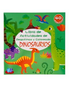 Libro dinosaurios con pegatinas