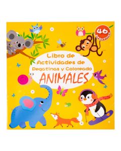 Libro animales con pegatinas