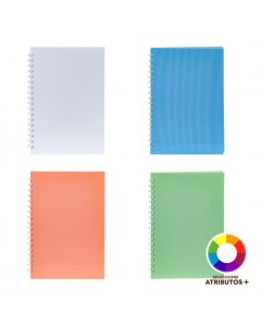 Cuaderno espiral con relieve