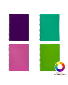 Cuaderno espiral 80 páginas