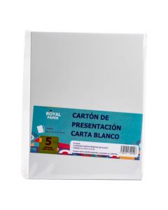 Cartón blanco para exhibiciones