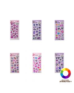 Sticker plástico Sanrio surtido