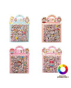 Sticker plástico Labubu 3D