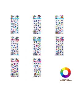 Sticker plástico Stitch surtido