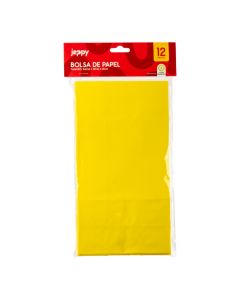 Bolsa papel amarilla 12 unidades