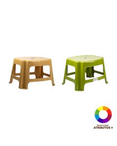 Banco plastico estampado con relieve surtido