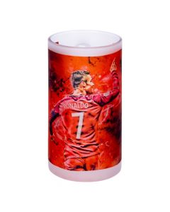 Jarra cervecera cristiano 15x25cm rojo vidrio