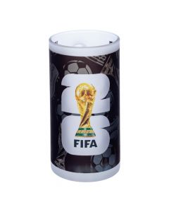 Jarra cervecera fifa 15x25cm negro vidrio