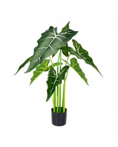Planta artificial verde y negro