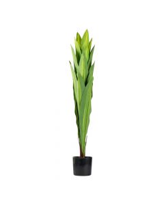 Planta artificial verde y negro