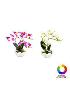 Planta orquídea artificial decorativa