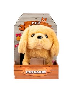 Peluche perro beige interactivo
