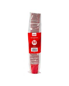 Vasos plásticos rojos 2 oz