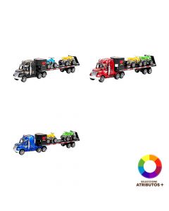 Camión transportador cuadraciclos niños