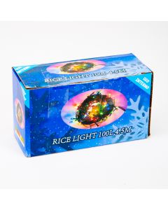 Extensión arroz 100 luces 4.5m multicolor