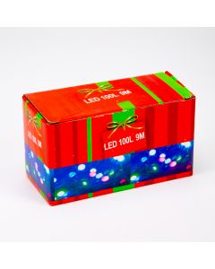 Guirnalda luz led multicolor 9 metros 100 luces 
