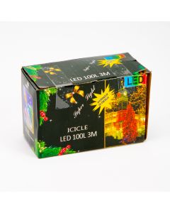 Cascada lluvia luz led blanca 3 metros 96 luces