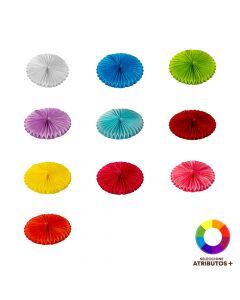 Roseta de papel decorativa