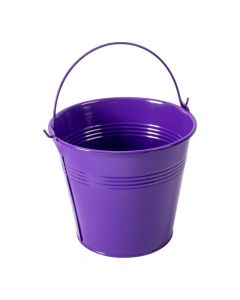 Balde metálico con asa