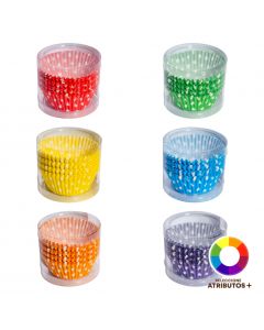 Blonda cupcake estampado puntos