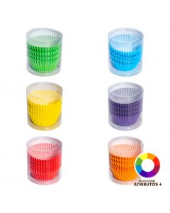 Blonda cupcake papel lisa