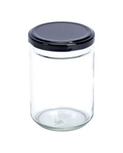 Frasco vidrio redondo 350ml surtido