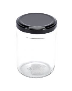 Frasco vidrio redondo para conserva con tapa 240ml
