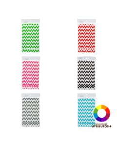 Bolsa papel rayas fiesta