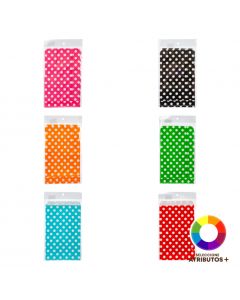 Bolsa papel puntos decorativa