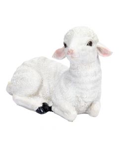 Oveja poliresina 12cm blanco surtido