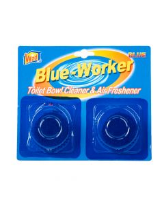 Pastilla limpia inodoro 50g azul 2und