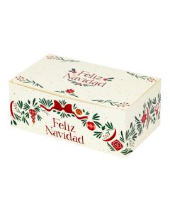 Caja navideña de cartulina