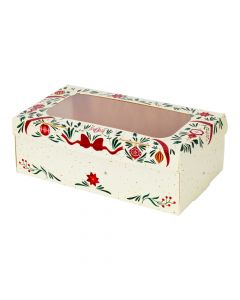 Caja navideña con ventana