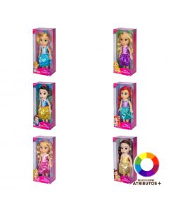 Muñeca encantadora con accesorios