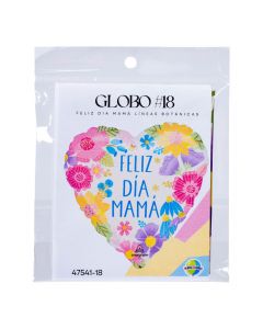 Globo metálico corazón mamá