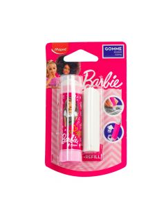 Borrador blanco stick + refill Barbie blister 1ud