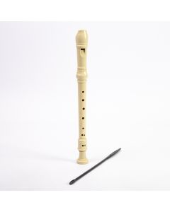 Flauta soprano teclado moderno beig