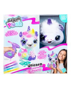 Peluche unicornio diseño airbrush
