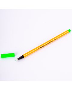 Pluma Point 88 Stabilo verde neón