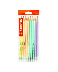 Lápiz grafito Stabilo swano pastel 10und