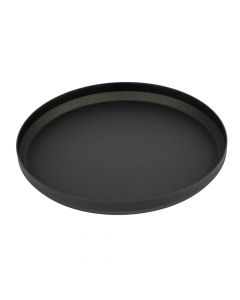 Porta vela metálico grande negro