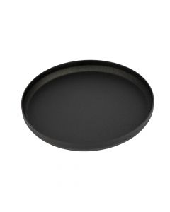 Porta vela metálico mediano negro