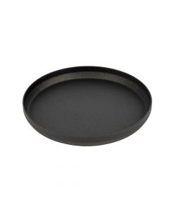 Porta vela metálico pequeño negro