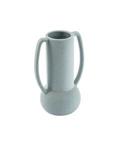 Jarrón porcelana sansibo con relieve puntos 21cm celeste