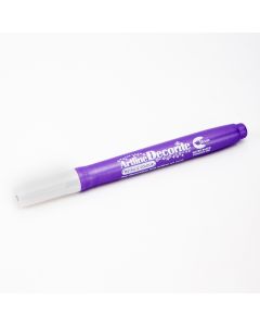 Marcador punta pincel morado metal